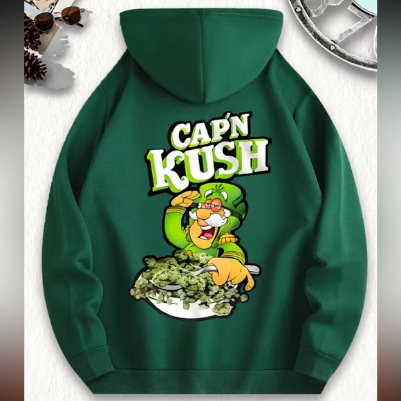Cap’N Kush Cartoon Hoodie - Picture 2 of 6